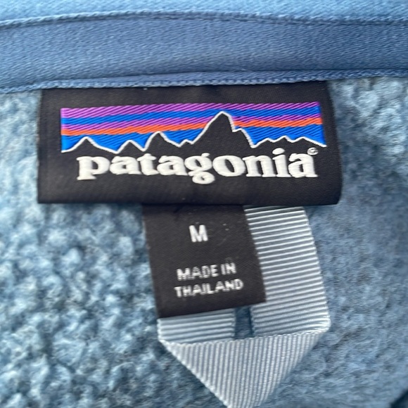 Patagonia Women’s Better Sweater 1/4 Zip Fleece Pullover -Size Medium-Fleck Blue - Picture 4 of 4